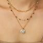 18k Gold Non-Tarnish Stackable Necklaces : Yellow Gold / Charlee-Gold - The Mustard Seed Collection, The Seed