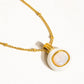 18k Gold Non-Tarnish Stackable Necklaces : Yellow Gold / Charlee-Gold - The Mustard Seed Collection, The Seed