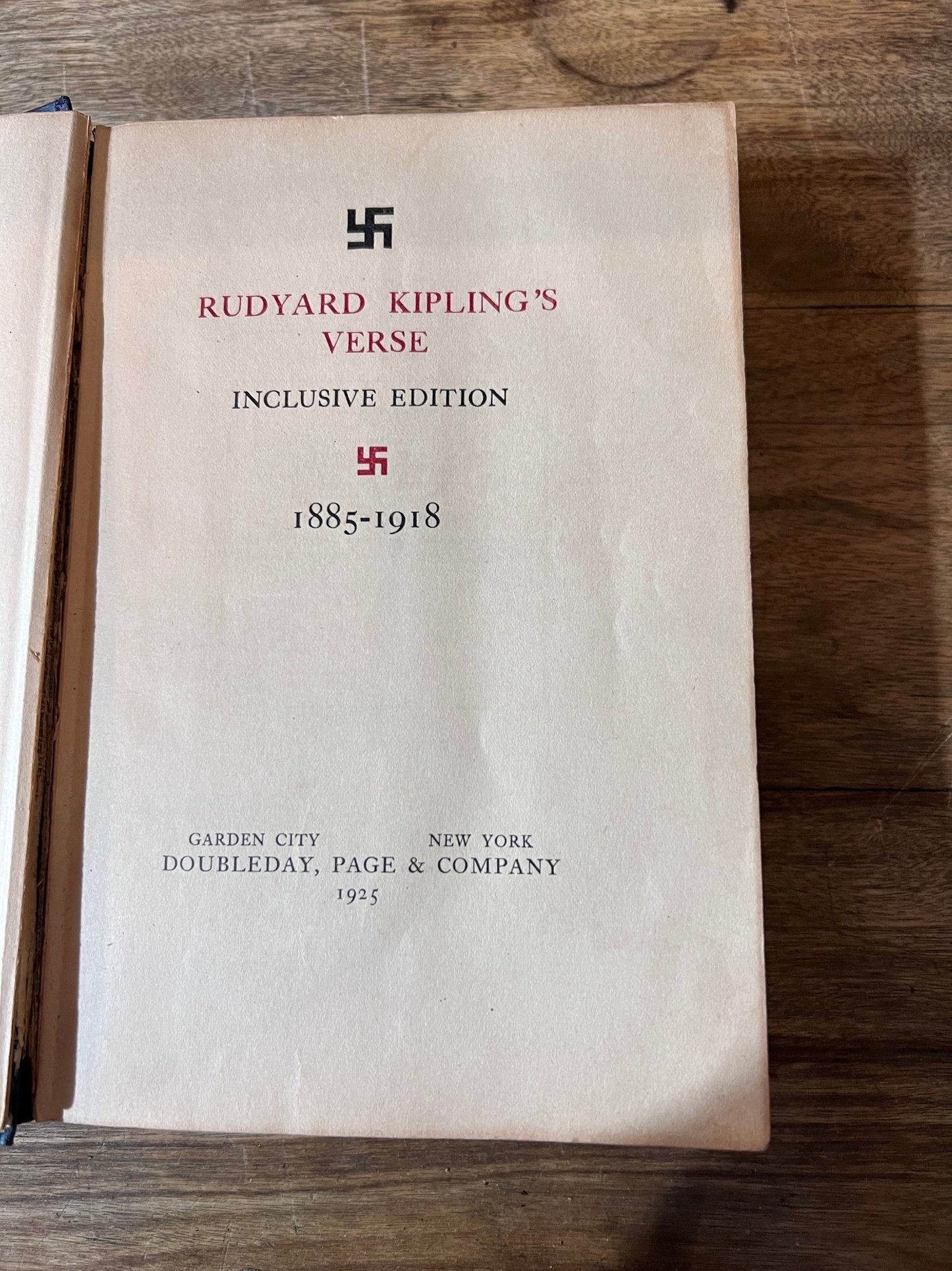1925 - Rudyard Kipling's Verse, Inclusive Edition 