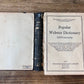 1927 - The New Popular Pocket Webster Dictionary Book 