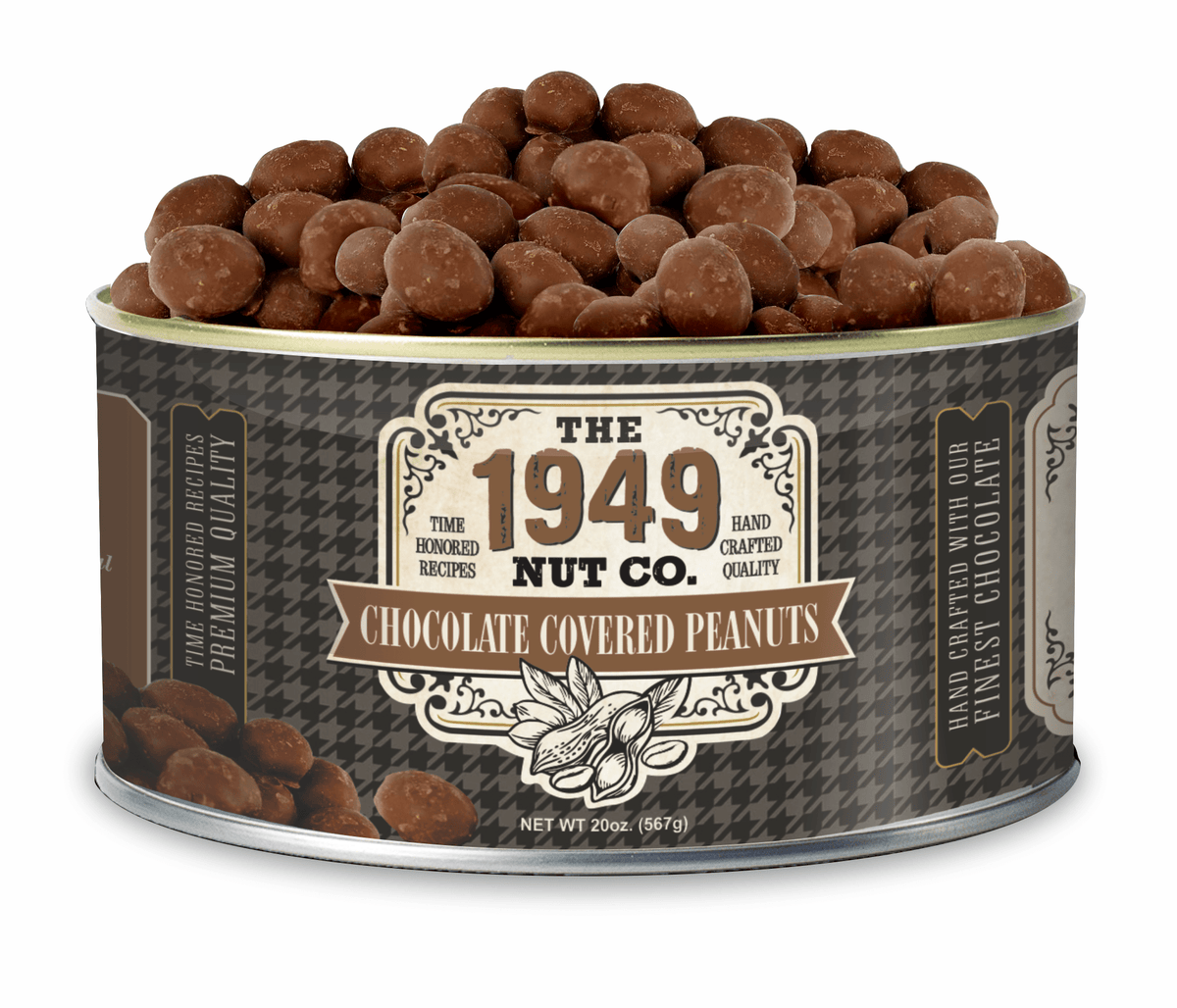 1949 Nut Co. 20 oz. Chocolate Covered Peanuts - The Mustard Seed Collection, The Seed
