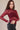 NT12220-High Neck Fitted Sheer Mesh Lace Knit Top: WINE / S-M-L/2-2-2 VERY J