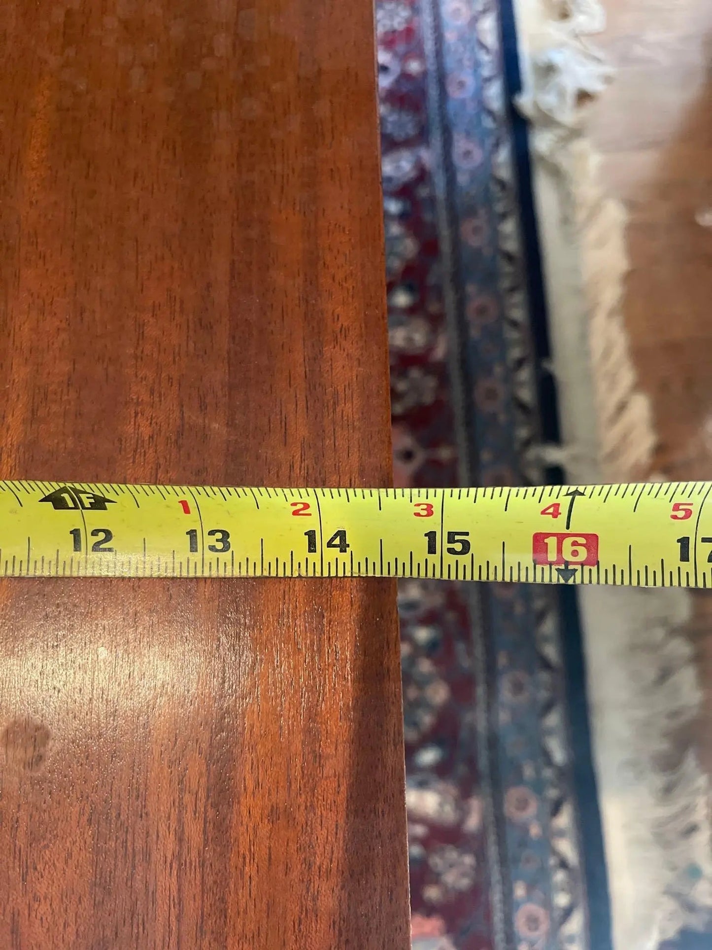 Antique Mahogany Flip-Top Console Table — Transformable Dining / Game Table