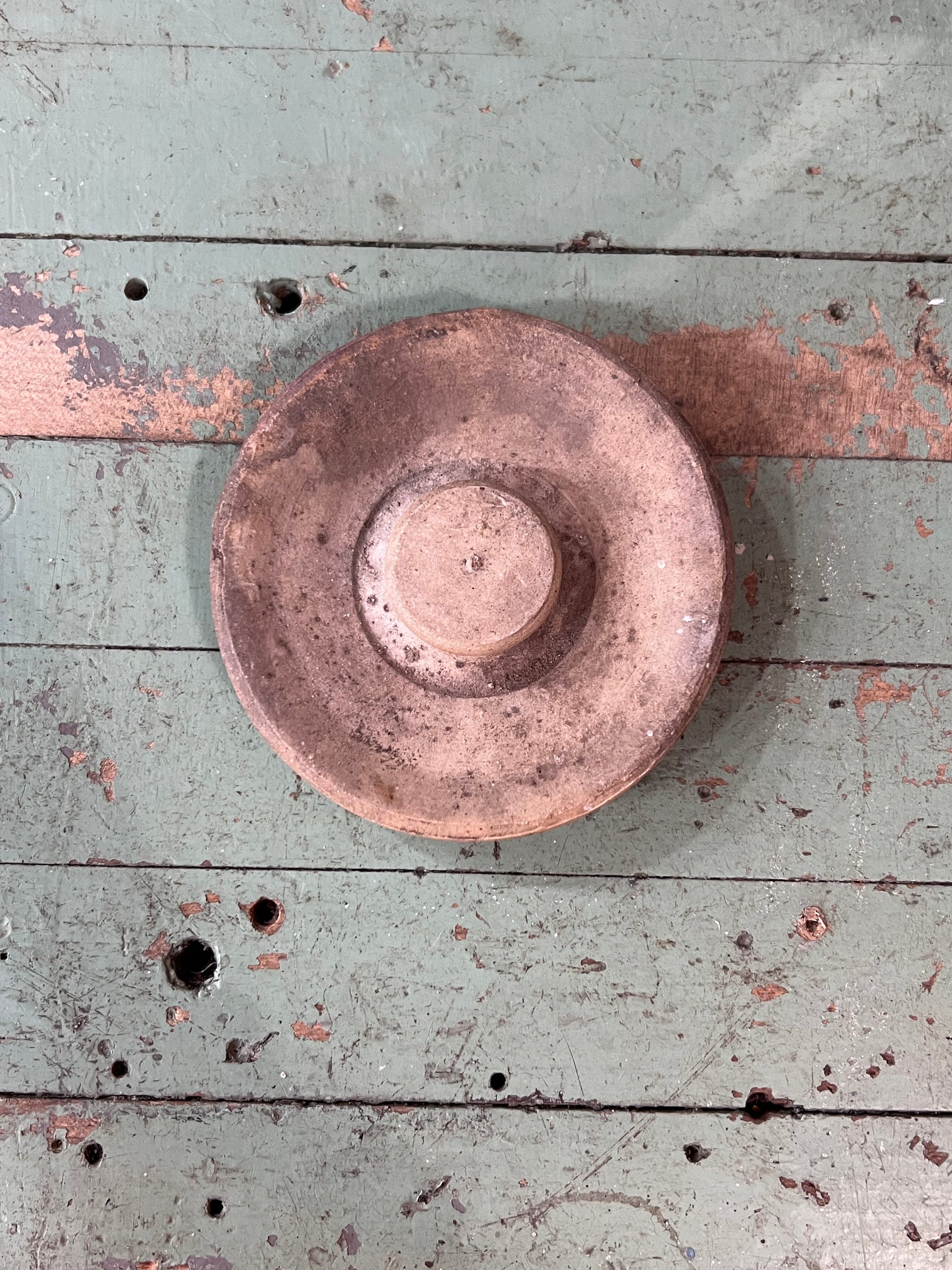 Antique Hand-Turned Wooden Lid The Mustard Seed Collection, The Seed