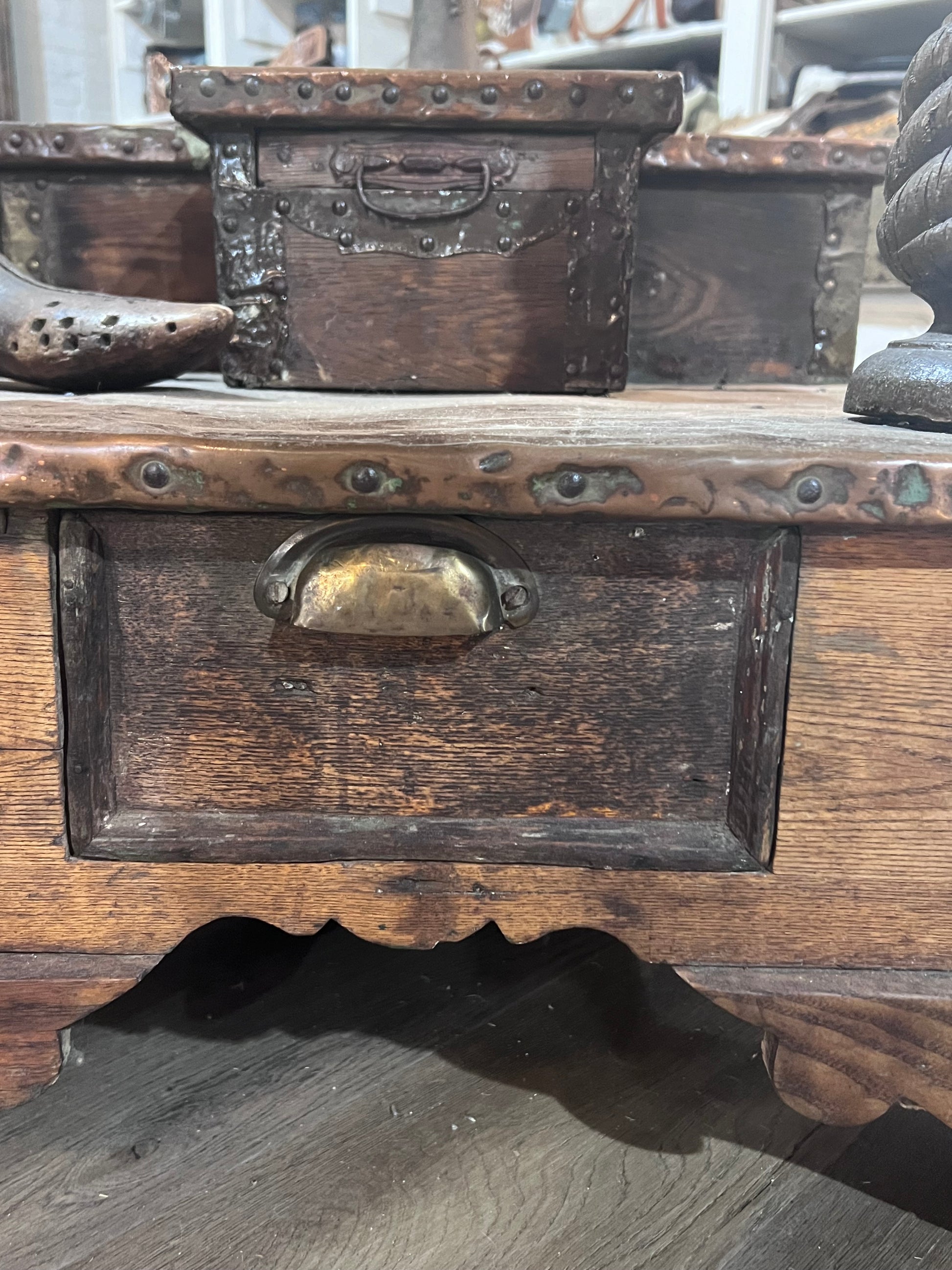 Antique Authentic Whittmore Polishes Shoe Shining Station