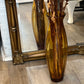 20" Amber Vase with Dried Floral Stalks - The Mustard Seed Collection, The Seed