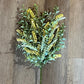 20" Yellow & Green Leaf Floral Sprig - The Mustard Seed Collection, The Seed