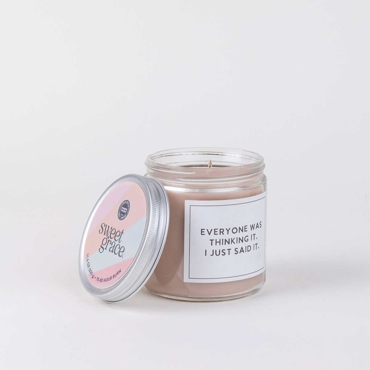 Sweet Grace Statement Jar Candle #053 - Snarky Bridgewater Candle Company