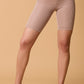 Two-Tone Knit Biker Short Fantastic Fawn