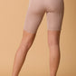 Two-Tone Knit Biker Short Fantastic Fawn