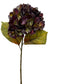 22" Artificial Hydrangea Stem –Fall Theme Large Bloom: Plum Green - The Mustard Seed Collection, The Seed