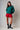 Red Corduroy Pleated Mini Skirt Rareraw