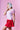 Pink Scallop Edge Puff Sleeve Crop Knit Sweater Rareraw