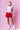 Pink Scallop Edge Puff Sleeve Crop Knit Sweater Rareraw