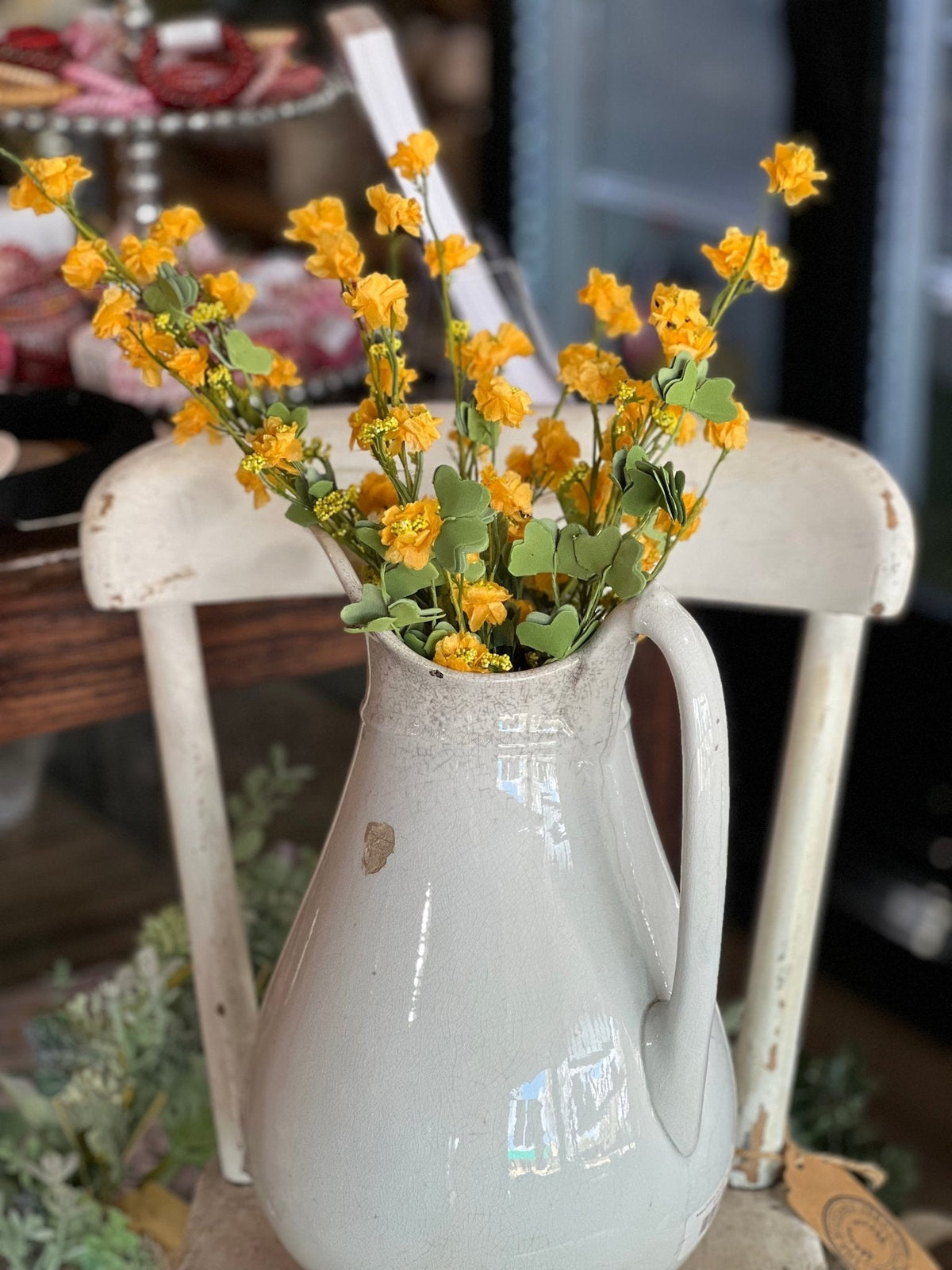 22.5" Colored Floral Sprig - The Mustard Seed Collection, The Seed