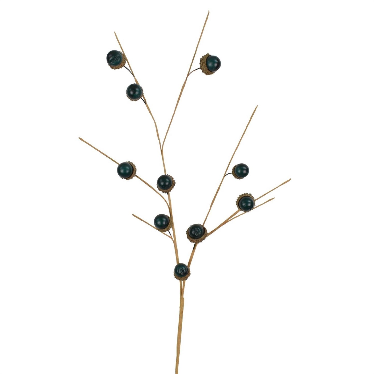 23” Minature Acorn Spray-Teal - The Mustard Seed Collection, The Seed