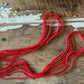 23" Vintage Red Plastic Bead Necklace - The Mustard Seed Collection, The Seed