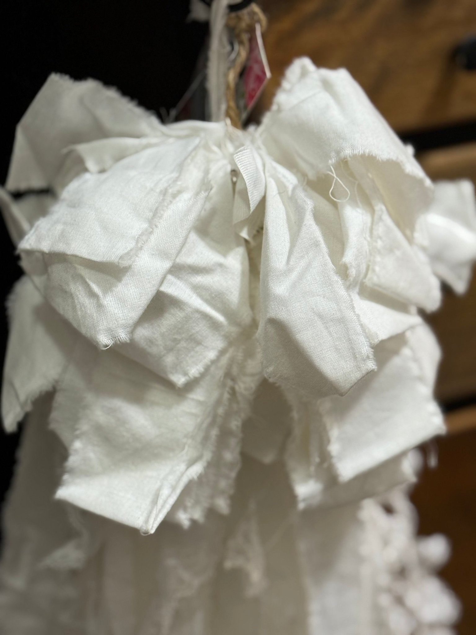 24" Ragcouture Bow - The Mustard Seed Collection, The Seed