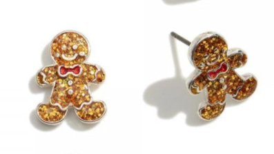 Christmas Stud Earring Gingerbread Man