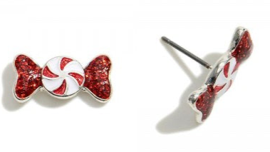 Christmas Stud Earring Candy Bow