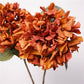 24"Lux Designer-Grade Ultra-Realistic Hydrangea–(7"Bloom): Sangria Wine - The Mustard Seed Collection, The Seed