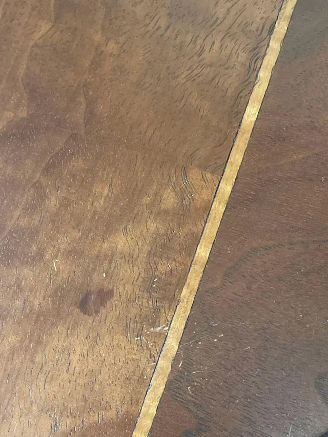 Antique Demilune Console Table with Glass Top – Ornate Carved Detail