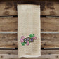 24″x15″ Cotton Kitchen Towel with Decorative Embroidery: Country Rooster 