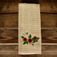 24″x15″ Cotton Kitchen Towel with Decorative Embroidery: Hen wearing Apron 