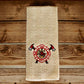 24"x15" Cotton Kitchen Towel with Fire Dept. Embroidery 