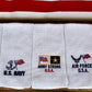 24″x15″ Cotton Kitchen Towel with Military Embroidery: Army - The Mustard Seed Collection, The Seed
