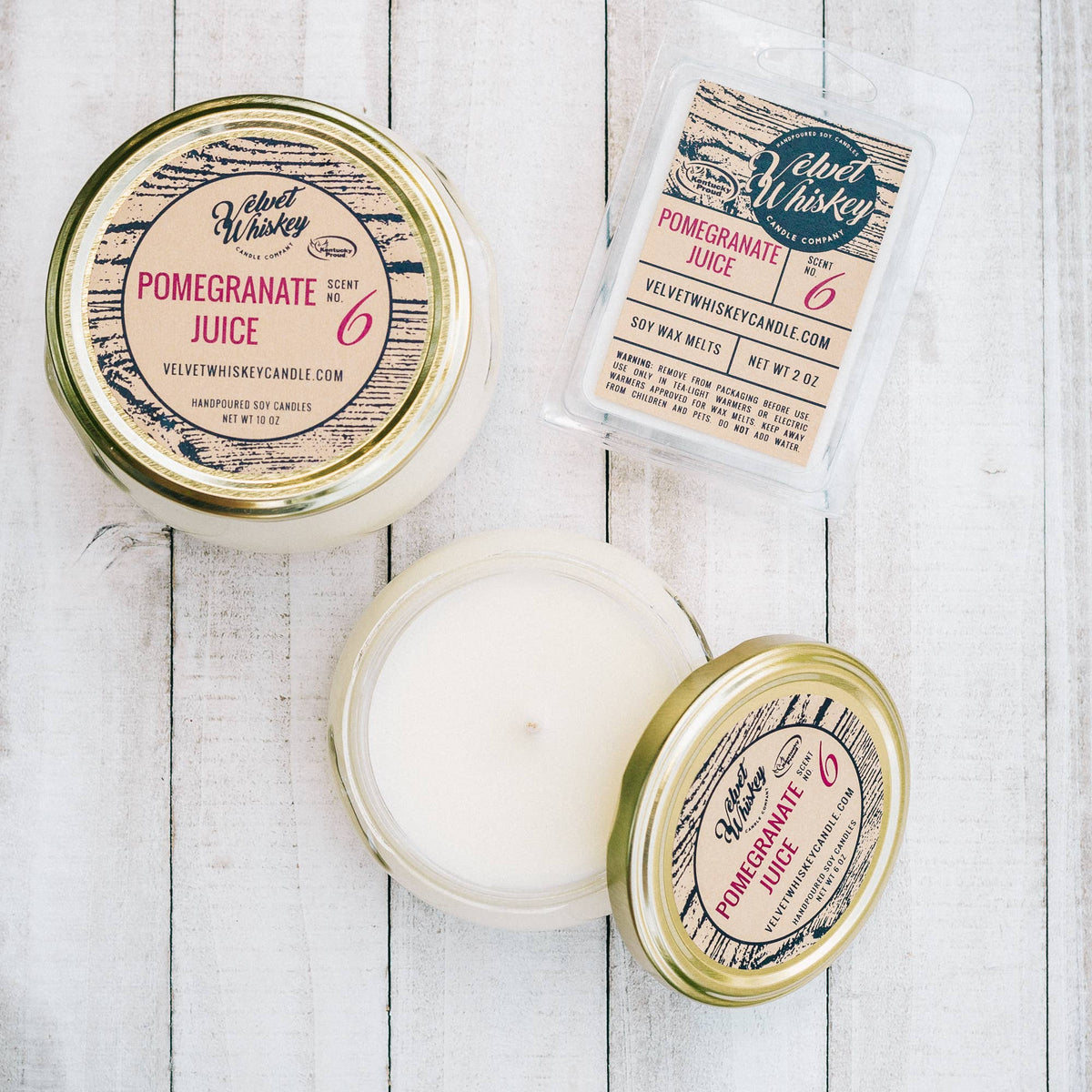 2.5 oz Pomegranate Juice Wax Melt - The Mustard Seed Collection, The Seed