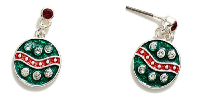 Christmas Stud Earrings Dangle Ornament