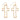 Metal Cross Drop Earrings Judson & Co.