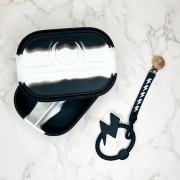 Bolt Silicone Sensory Teether Blackout