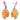 Wooden Painter's Palette Post Drop Earrings Featuring Metal Paint Brush Post Judson