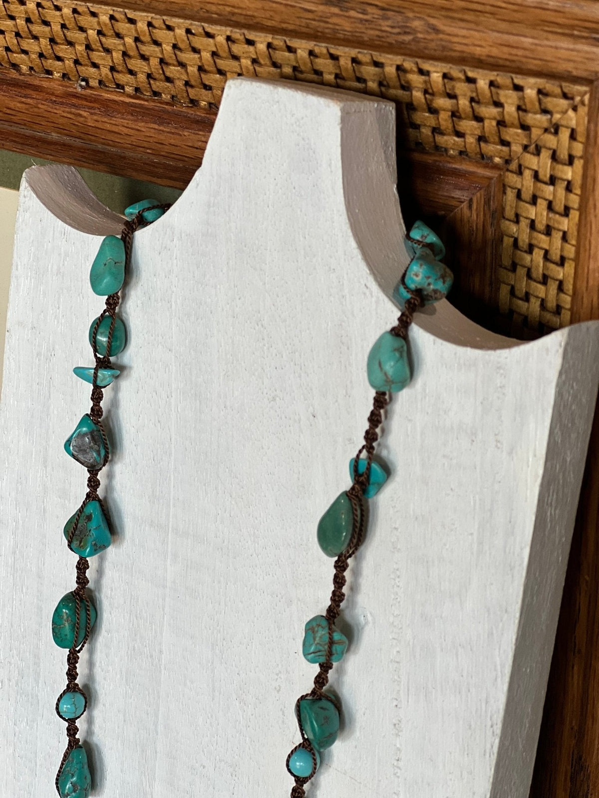 28" Turquoise & Coral Necklace - The Mustard Seed Collection, The Seed