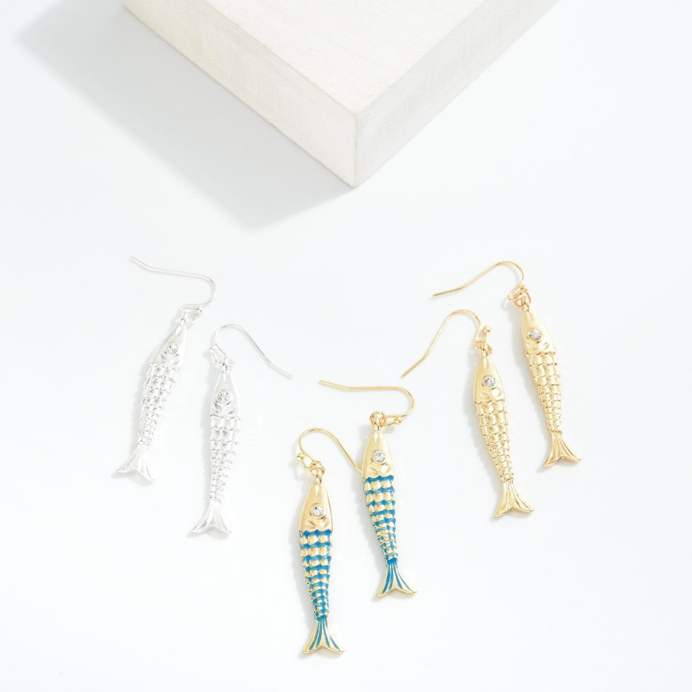 Metal Fish Drop Earrings JUDSON