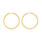 Metal Tone Huggie Hoop Earrings