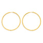 Metal Tone Huggie Hoop Earrings Gold