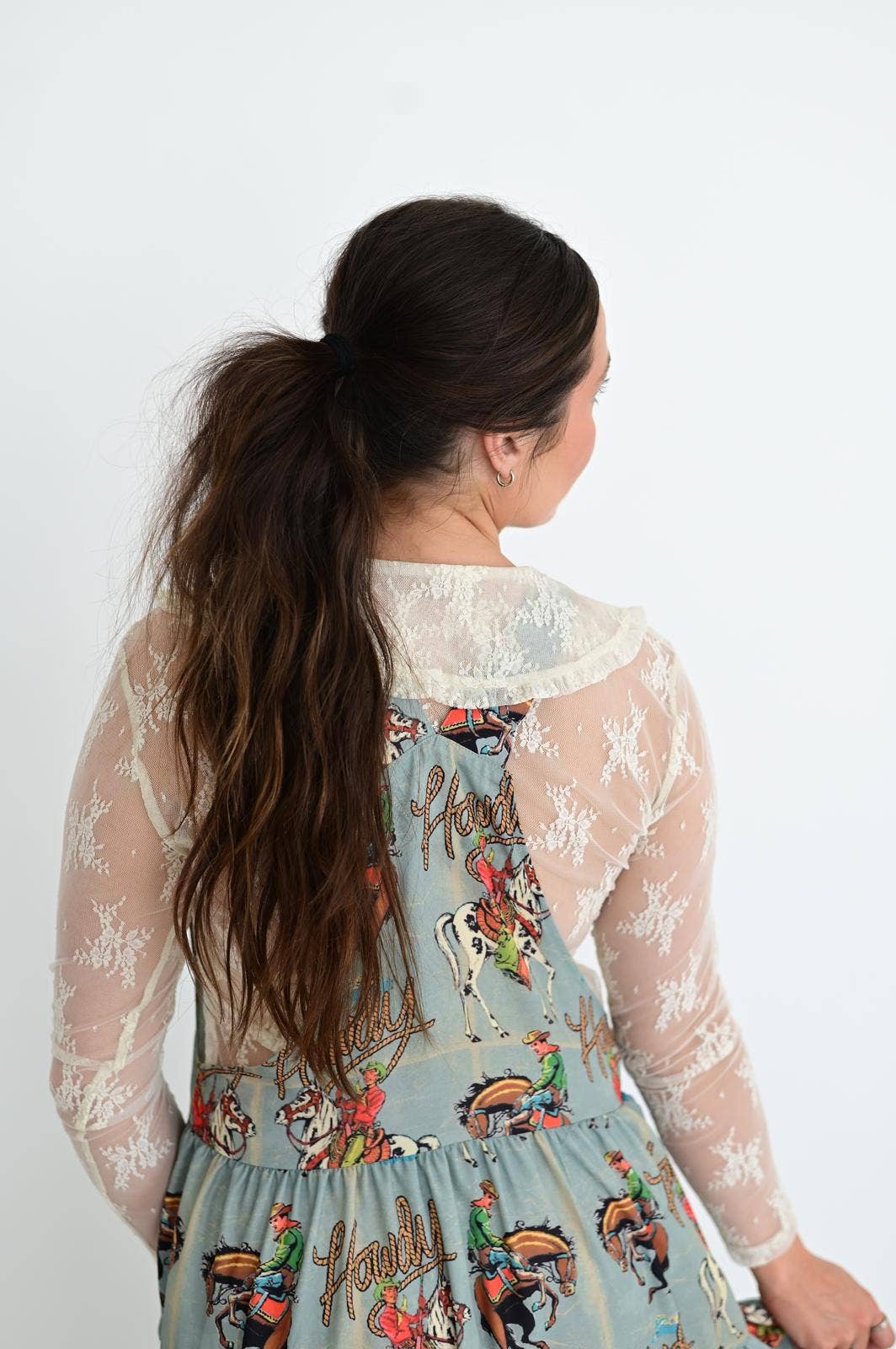 Sage Howdy Overall Dress