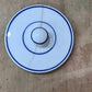 Vintage Farmhouse Blue-Banded Stoneware Lid Orlando Estate Auction