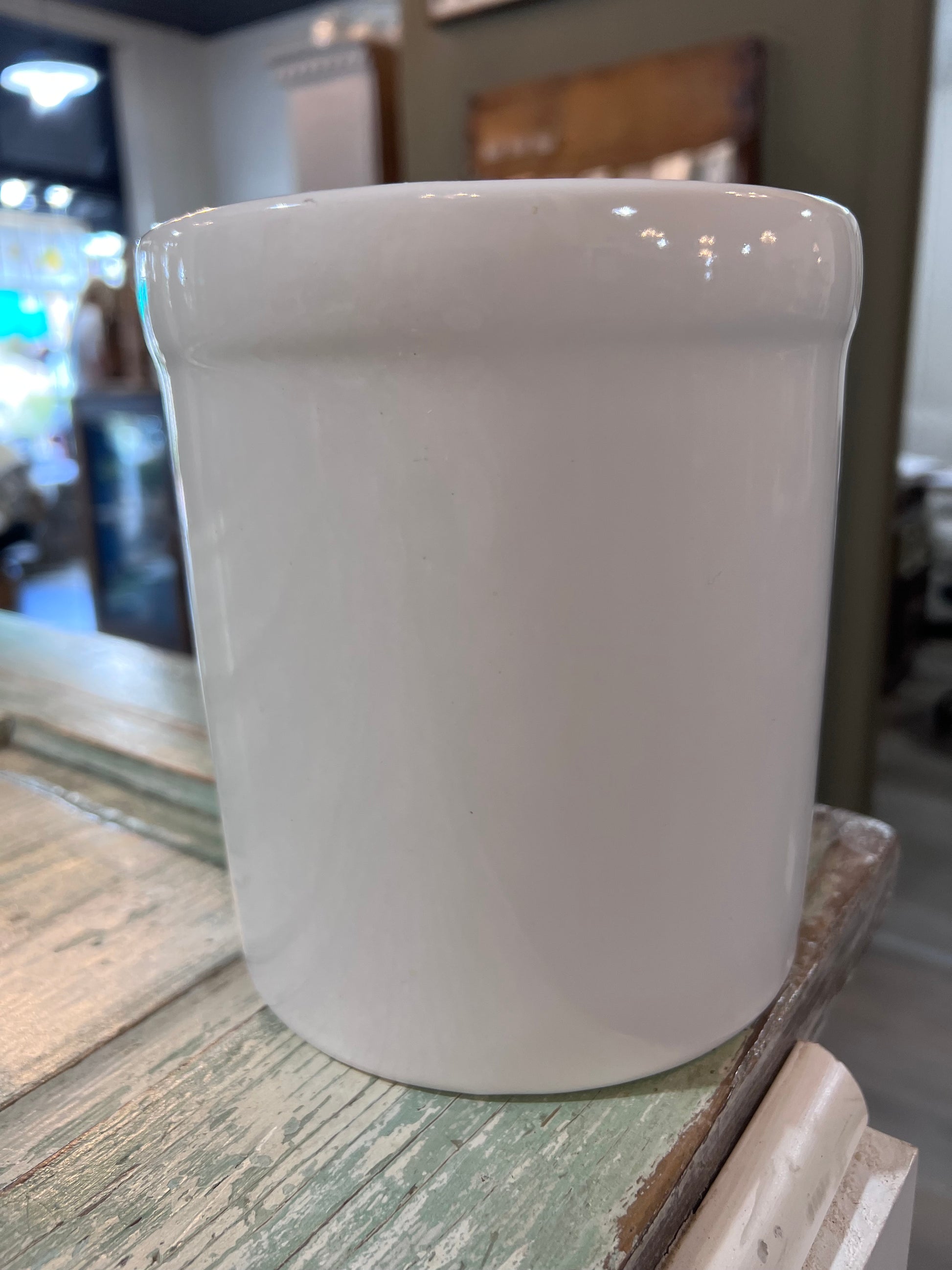 Vintage USA Marked Pottery Utensil Holder