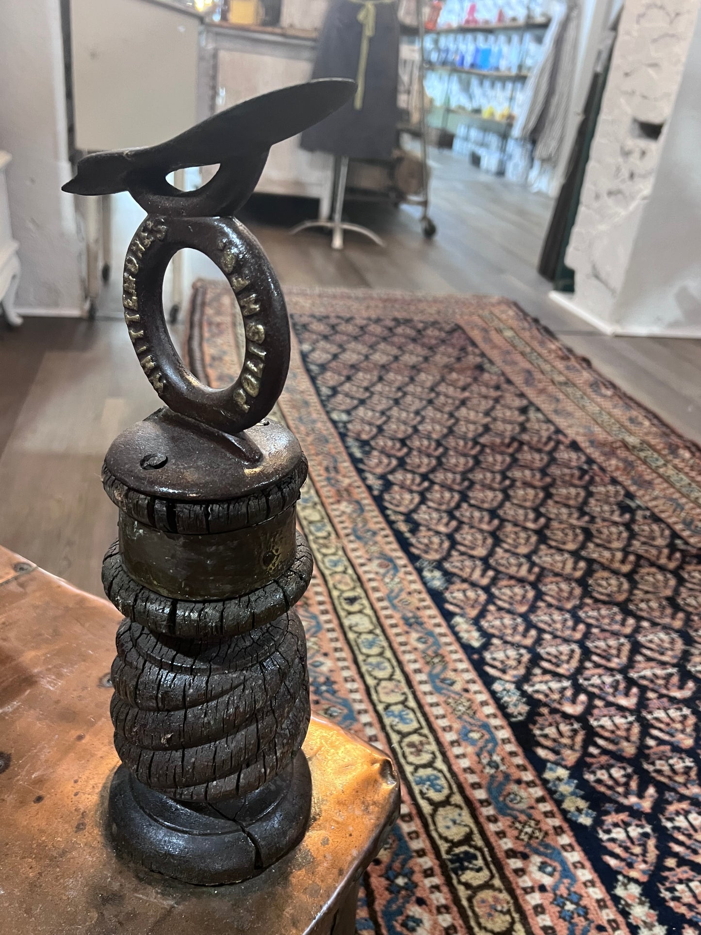 Antique Authentic Whittmore Polishes Shoe Shining Station