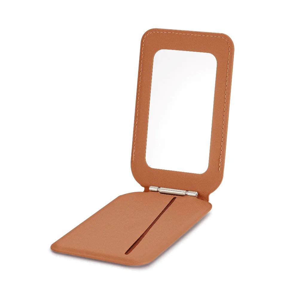 Magnetic Wallet + Mirror Phone Stand: Pink / MagSafe Posh Tech