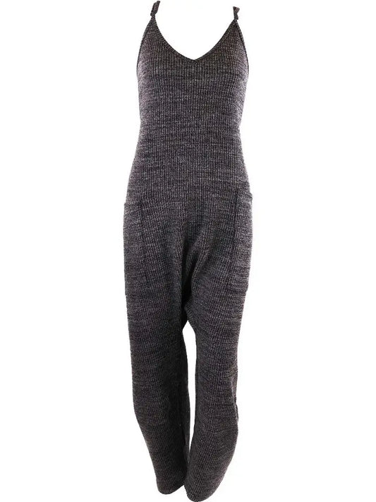 Simply Southern Knit Jumpsuit - Heather Charcoal