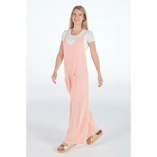 Knit Jumpsuit - Coral