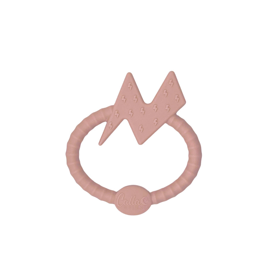 Bolt Silicone Sensory Teether Petal Pink