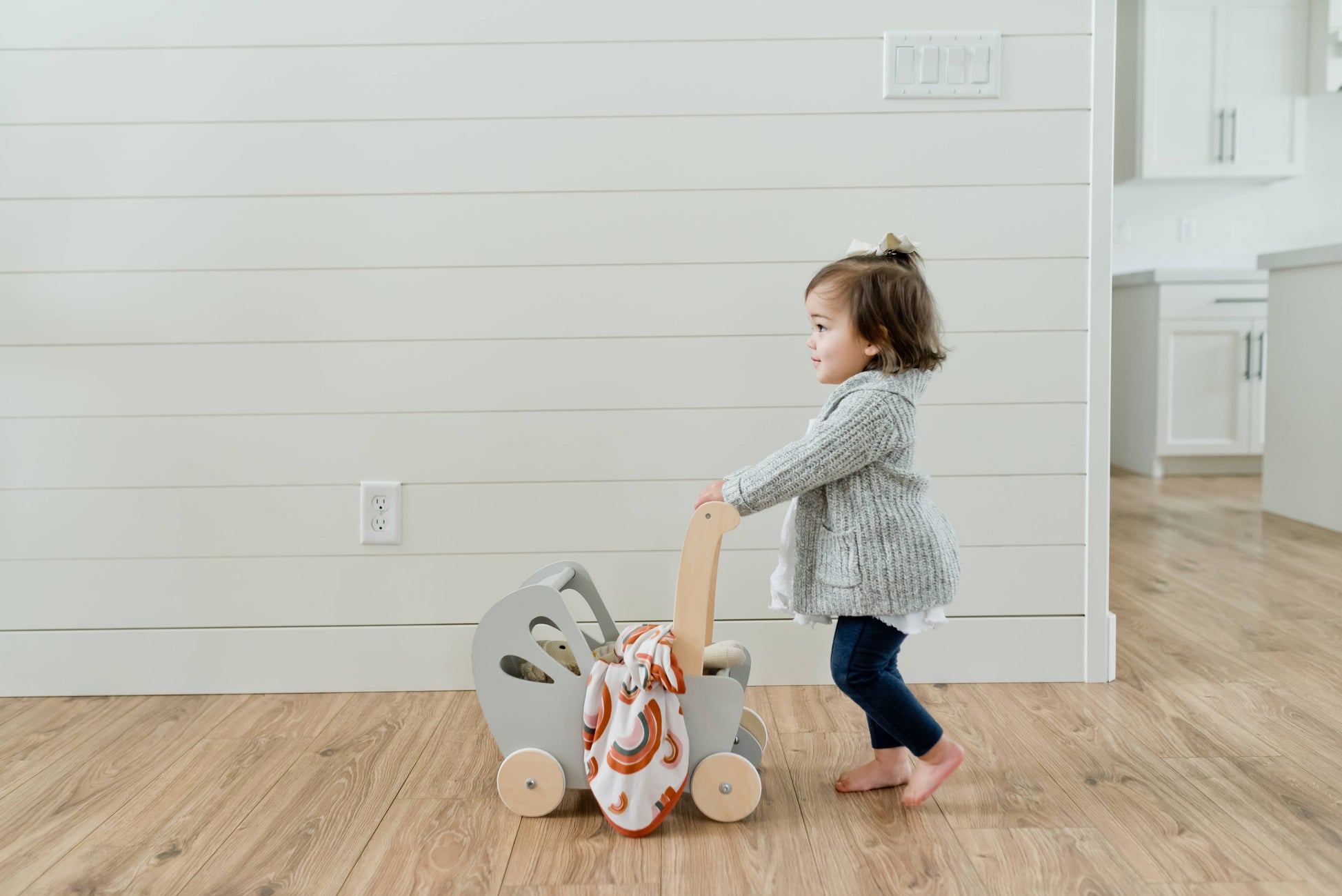 Little Rainbow Child Size Swaddle Blanket, Sensory Friendly