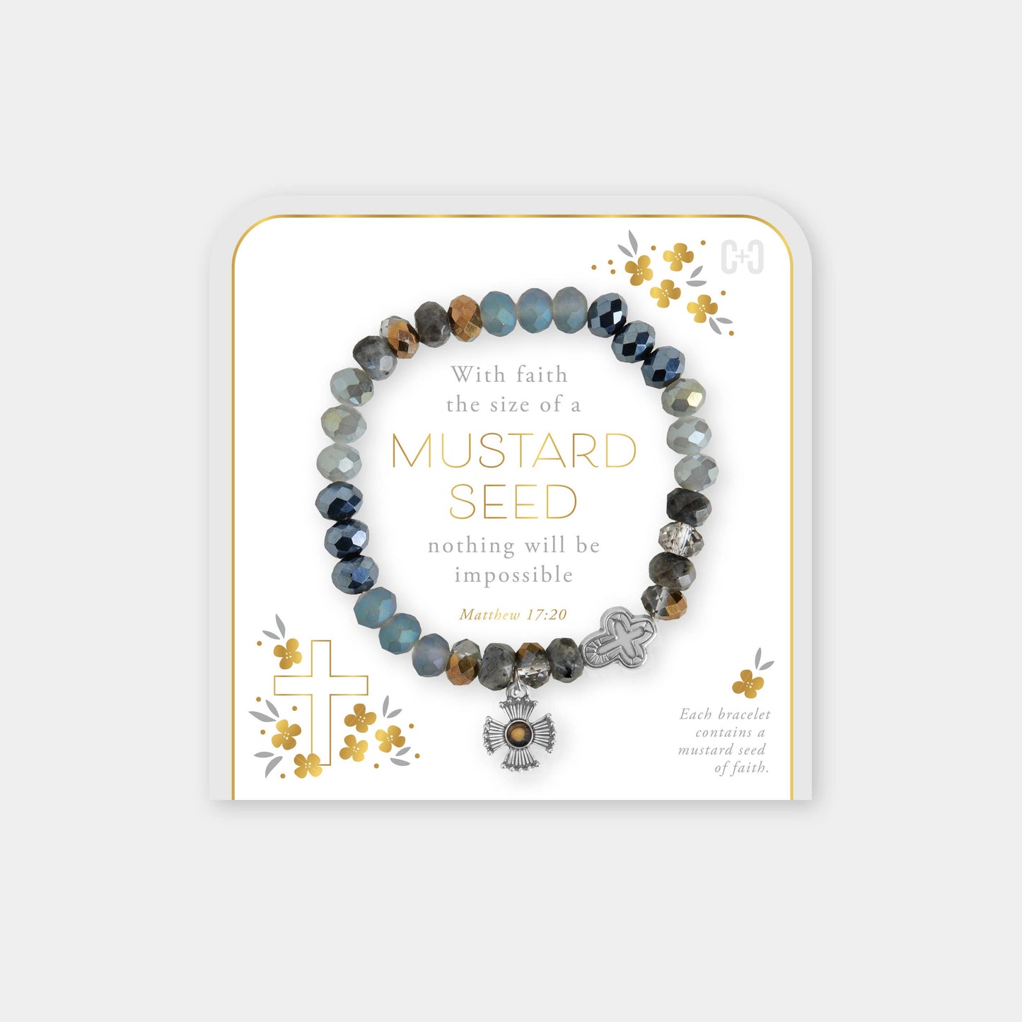 Mustard Seed Bracelet: Warm Tones / Stretch