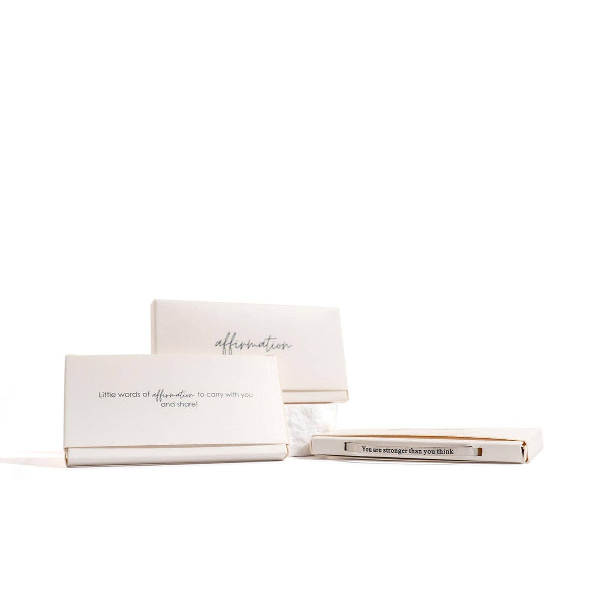 "You are stronger than you think" Engraved Bangle Bracelet: Gold WJW